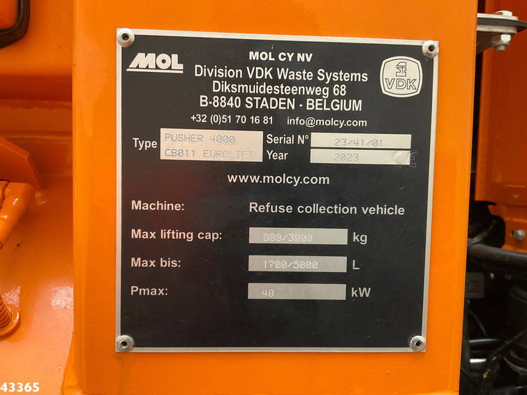 DAF CF 340 FAN VDK 22m AE Weighing system 21