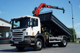 Scania P280 4X2 / Wywrotka + HDS HMF 635 K2 / Sterowanie Radiowe / R