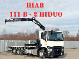 Renault T380 Hiab 111 B - 2 Hiduo + Funk / 6x2