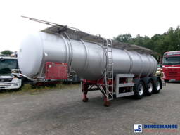 Fruehauf Chemical tank inox 22.5 m3 / 1 comp Crane Chemical tank inox 22.5 m3 / 1 comp
