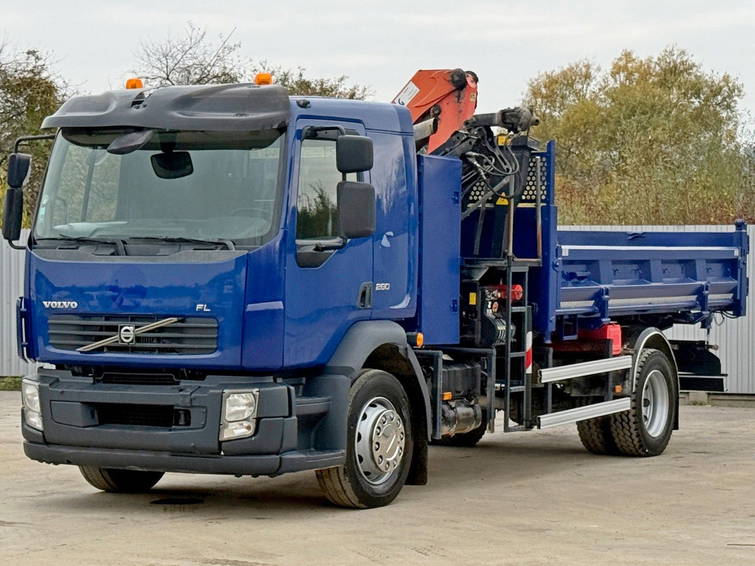 Volvo FL 280 Kipper 4,35m Palfinger PK 10000 + Funk 4
