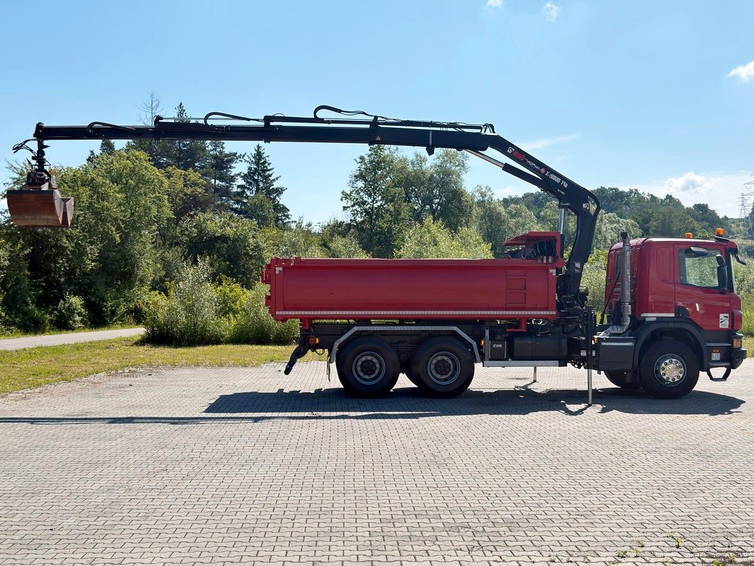Scania P410 Kipper 4,95m Kran/Funk + Bordmatic 6x4 6
