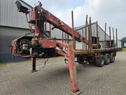 Doll 20T Crane Doll 20T Crane Semi-trailer 1991 3 Axles 25 Ton Payload Air Suspension Drum Brakes Crane Trailer