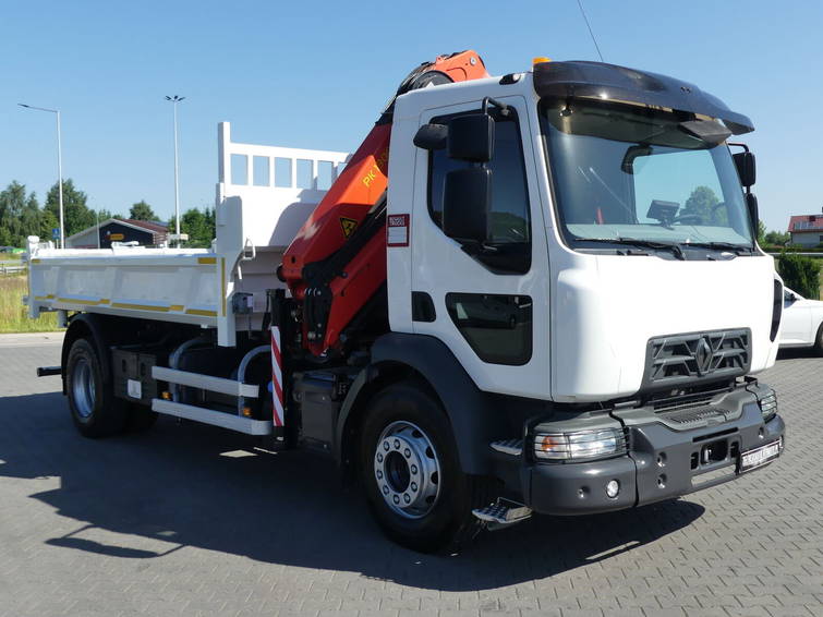 Renault D 18.280 / Wywrotka 2 STR + HDS SKŁAdany W Z / Hydroburta / Idea 17