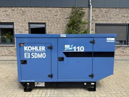 SDMO J110 John Deere Kohler 110 kVA Silent generatorset as New 2021