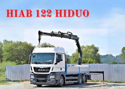 MAN TGX 26.440 Pritsche 6,20 m+Hiab 122 Hiduo/Funk