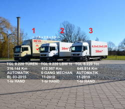 MAN TGL 8.220 2 38m Schlafkabine Manual Gearbox LBW