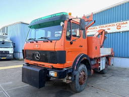 Mercedes-Benz 1922 AK 4x4 V6 With Only 128.500 KM AND HMF 1003K2 Crane Manual Gearbox / Full Steel Suspension / Reduction Axle / P.T.O. / ETC.
