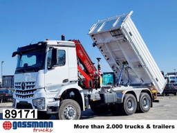 Mercedes-Benz Arocs 3348 AK 6x6 Arocs 3348 AK 6x6, Kran Fassi F255A.2.24, Retarder, MultimediaCockpit, Navi, Funk