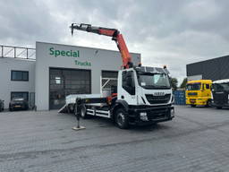 Iveco Stralis 310 6x2 / Euro 6 / Palfinger PK 23001-EH B / Oprijklep / Lier / Machine transporter / Oprijwagen