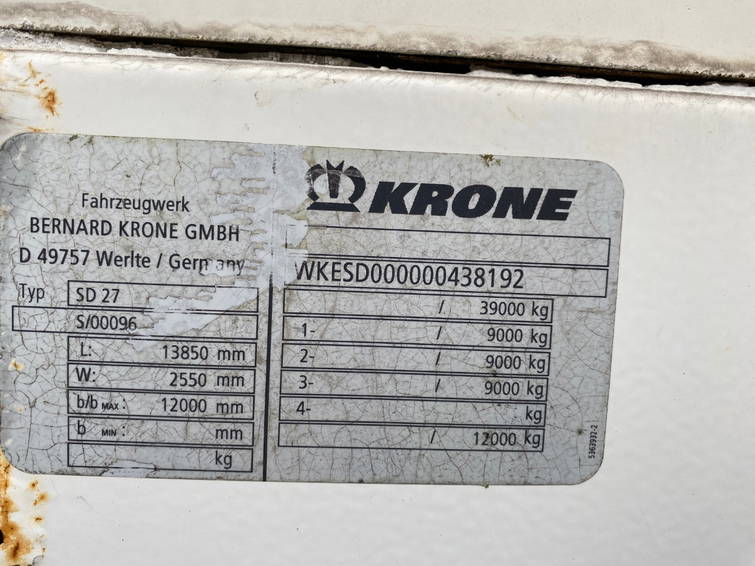 Krone SD 27 / Closed Box / Mercedes + Disc 10