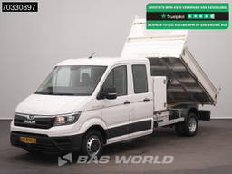 MAN TGE 5.120 Dubbel Cabine Kipper met Kist Dubbellucht 3,5t Trekhaak Airco Cruise Navi Camera Euro6 Tipper Benne Kieper Airco Trekhaak Cruise control