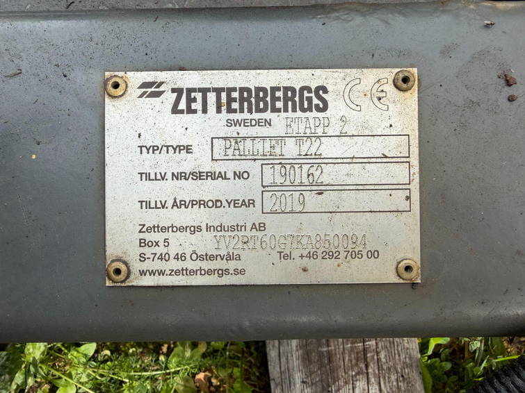 Palfinger Pallift T22 Bent 7