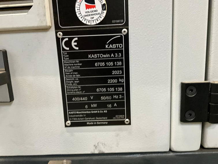 Diversen KASTOwin A 3.3 Kasto KASTOwin A 3.3 12