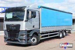 MAN TGX 26.430 6x2 Huif + schuifdak , Full air, stuur-lift as