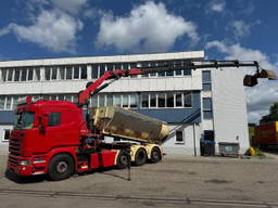 Scania R520 V8 8X2 Euro 6 Kipper + HMF 2620-K5 + Remote Control
