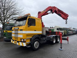 Scania R143-450 V8 6X4 Kran Palfinger 45000 / Oldtimer