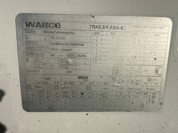 Wiese TA 18 OK Tandem Aanhanger 21