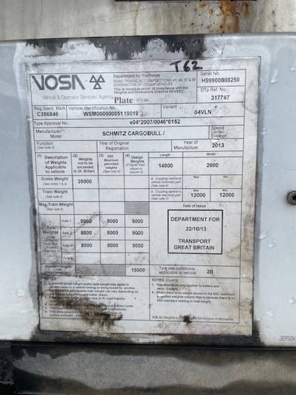 Schmitz Cargobull Thermo King, SLX 300 e, BPW Disc,260 cm hoog,alu floor 15