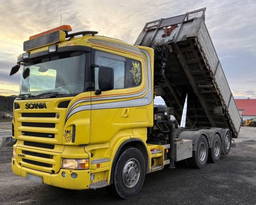 Scania R470 8x4 Dumper + crane Hiab 288 Reach 20.9m Retarder