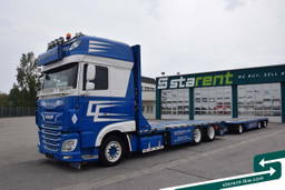 DAF XF 530 SSC FMS-Aufbau + Hangler Plateuanhänger