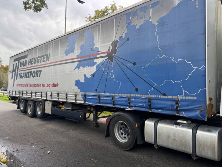 Krone N/A 3ass schuifzeilen oplegger met laadklep 4