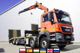 MAN TGS 35.360 E6 82 / Fassi F235A.2.22 crane / remote control / Tow truck 8.2 m