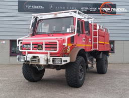 Mercedes-Benz Unimog U 5000 4x4 - type 437.4 4000 ltr -Winch, Winch -Feuerwehr Doppelkabine,Uberrollkafig