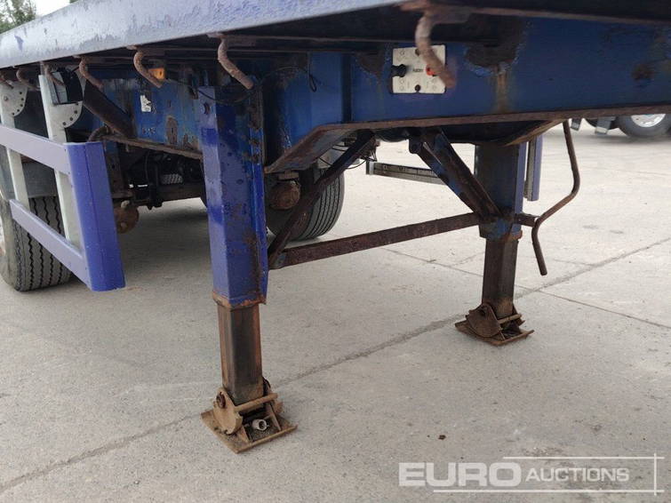 SDC 36' Tri Axle Flat Bed Trailer, Rear Steer, Front L ift Axle, Twis 12