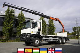 Renault C380 DTI 11 6x4 / Fassi F235A.0.24 E crane / 150 tho. km