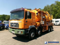 MAN 41.463 8x4 Euro 2 vacuum tank ADR 15 m3 / 2 comp