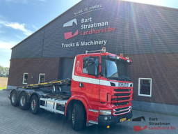 Scania R440 B 8X2/4 handgeschakeld, luchtgeveerd met 25t HTS kabelsysteem.