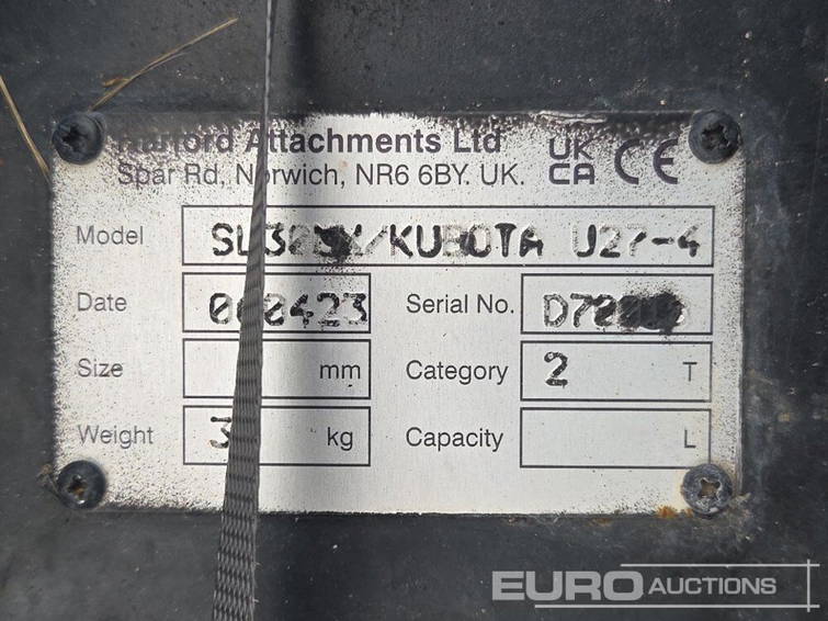 Diversen Harford QH to suit Kubota U27-4 7