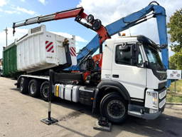 Volvo FM 420 8x2 Hooklift + Crane Palfinger PK19.001 SLD B - 294.000km - Euro 6 - Lift + Steering Axle - I Shift - BE Truck