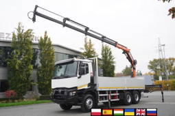 Renault C380 / Comfort 6x4 / Atlas 172.3E crane / Range 12.3 m / capacity 6.1 t / Flatbed 17 Epal