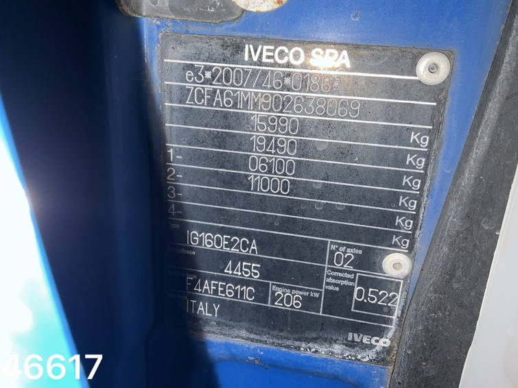 Iveco Eurocargo ML160E28 Euro 6 Hyvalift haakarmsysteem Just 142.607 km 17