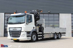 DAF CF 410 Hiab 377 E-6 Hipro 6X2 Kraanwagen | 37 tonmeter laadkraan + rotator