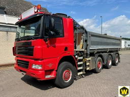 Ginaf X 4343 TS HMF Crane 3-Side Tipper