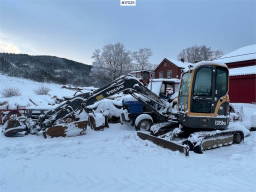 Volvo ECR58 plus crawler excavator w/ 4 buckets