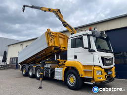 MAN TGS 35,440 8x4 Euro 6 - Triple - Year of manufacture 2015 - Epsilon Q170Z Loading crane - Km 499,432 - NCK Cable container system - Remote control