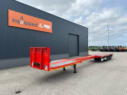 KAESSBOHRER Lowbed new and unused Heavy-Duty flatbed / 690cm extendable / steering axle / discbrakes / NL-trailer / APK 04-2027