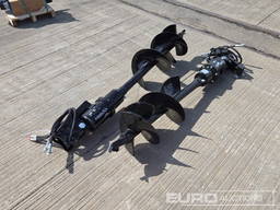 Hydraulic Auger Drive, 300mm Flight 25mm Pin to su Captok Hydraulic Auger Drive, 300mm Flight 25mm Pin to suit Excavator
