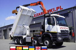 Mercedes-Benz Arocs 3236 84 / Crane Fassi F155A.0.22 / remote control / 2-way tipper / Bortmatic / 3 units