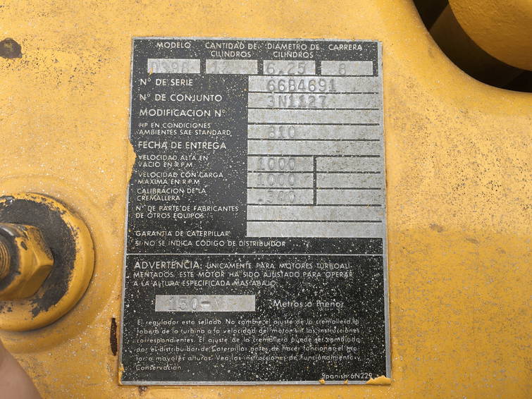 Caterpillar D398 66B Generator 700 KVA Used 6