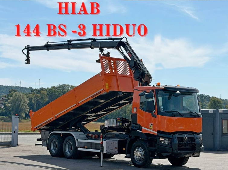 Renault C430 Kipper 6,45mHiab 144 BS-3 Hiduo/Funk6x4 1