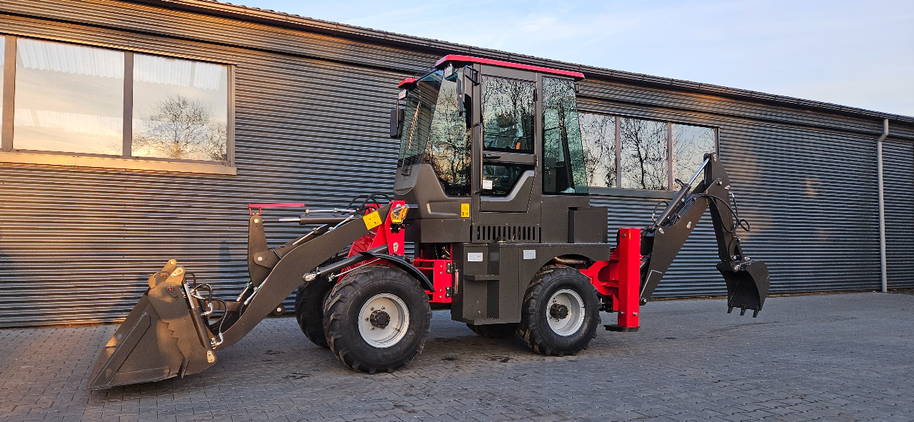 Wolf plus power HQ15-10 laad graaf cmbie backhoe 1