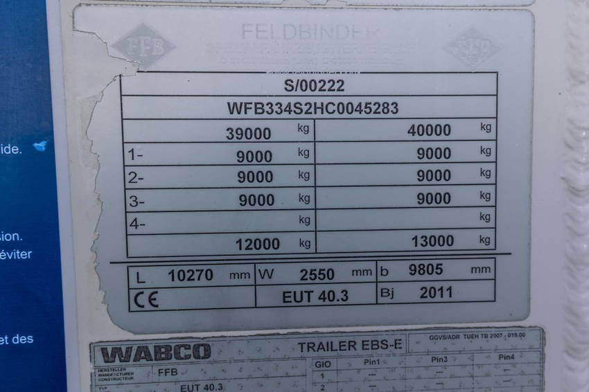 Feldbinder EUT 40.3- 40.000 L Cement/Ciment/Zement 25