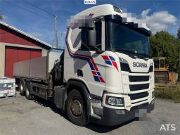 Scania R 500 6x2 Kranbil - 19 t/m Hiab m/ rotator.